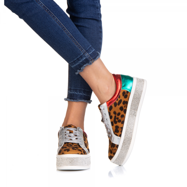 Pantofi sport dama Jamelia leopard